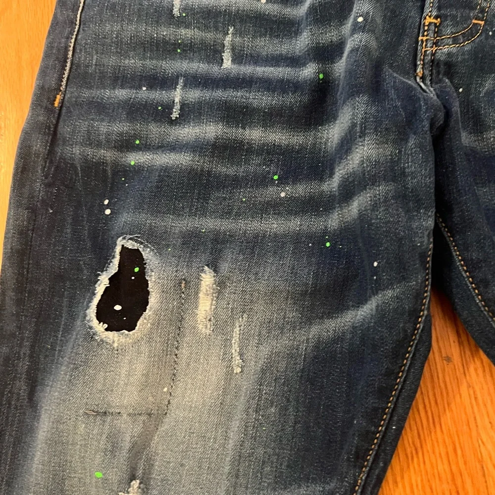 Dsquared2 paint-splatter Distress Italy-made Jeans - Picture 6 of 15